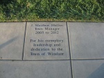 Town of Windsor Dedication paver J. Matthew Mullan 9.12.2013