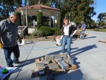 Walnut Park pave stone installation by awesome people! 2015
